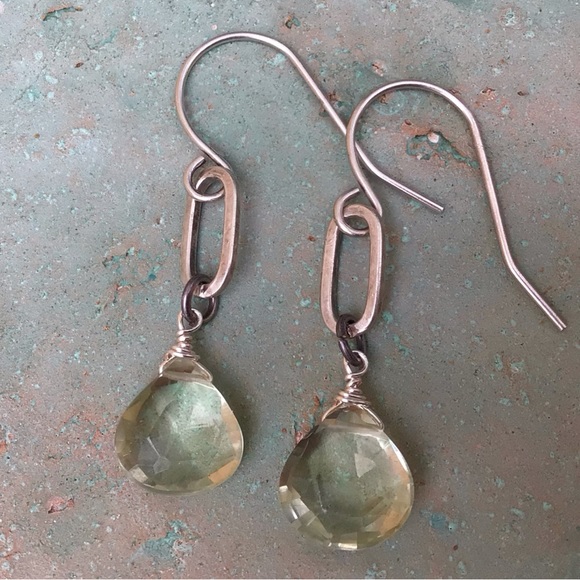 Sundance charm Natural Prasiolite Earrings - Picture 2 of 13